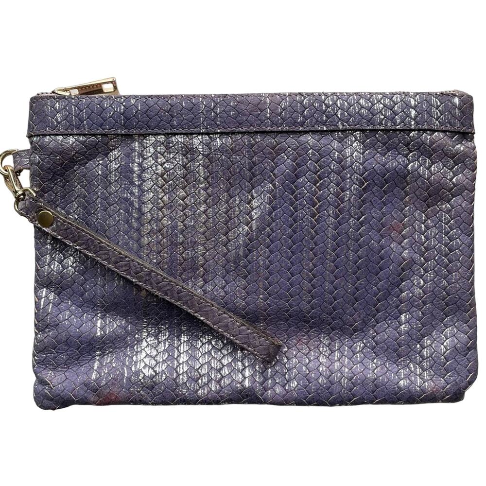 Laura DiMaggio Purple Metallic Leather Bag